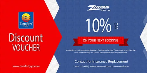 ComfortInn - discount voucher