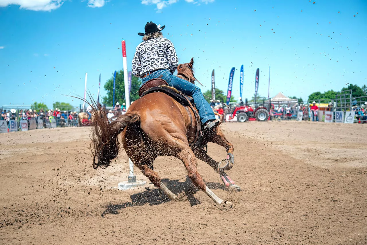 Barrel racing at Houston Livestock Show and Rodeo 2026 near airport