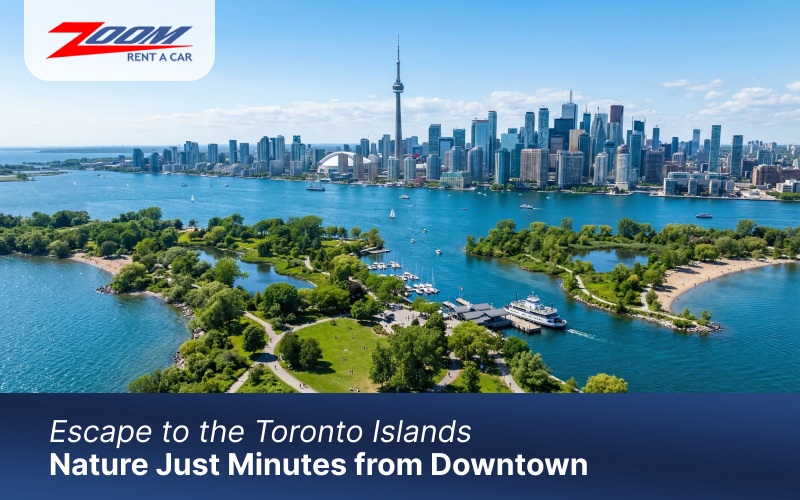 Toronto Islands skyline view