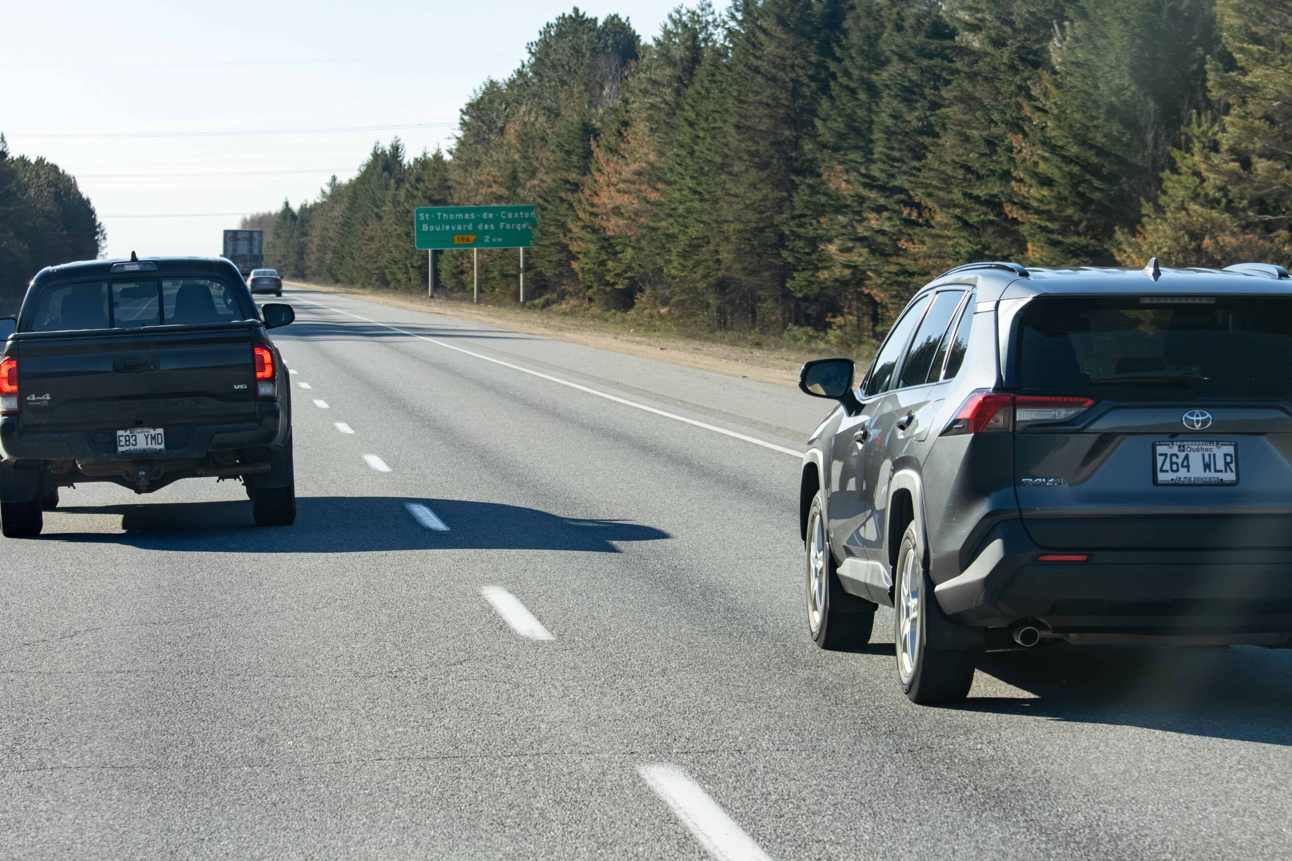 Toronto car rental World Cup vehicle traveling toward BMO Field and Exhibition Place