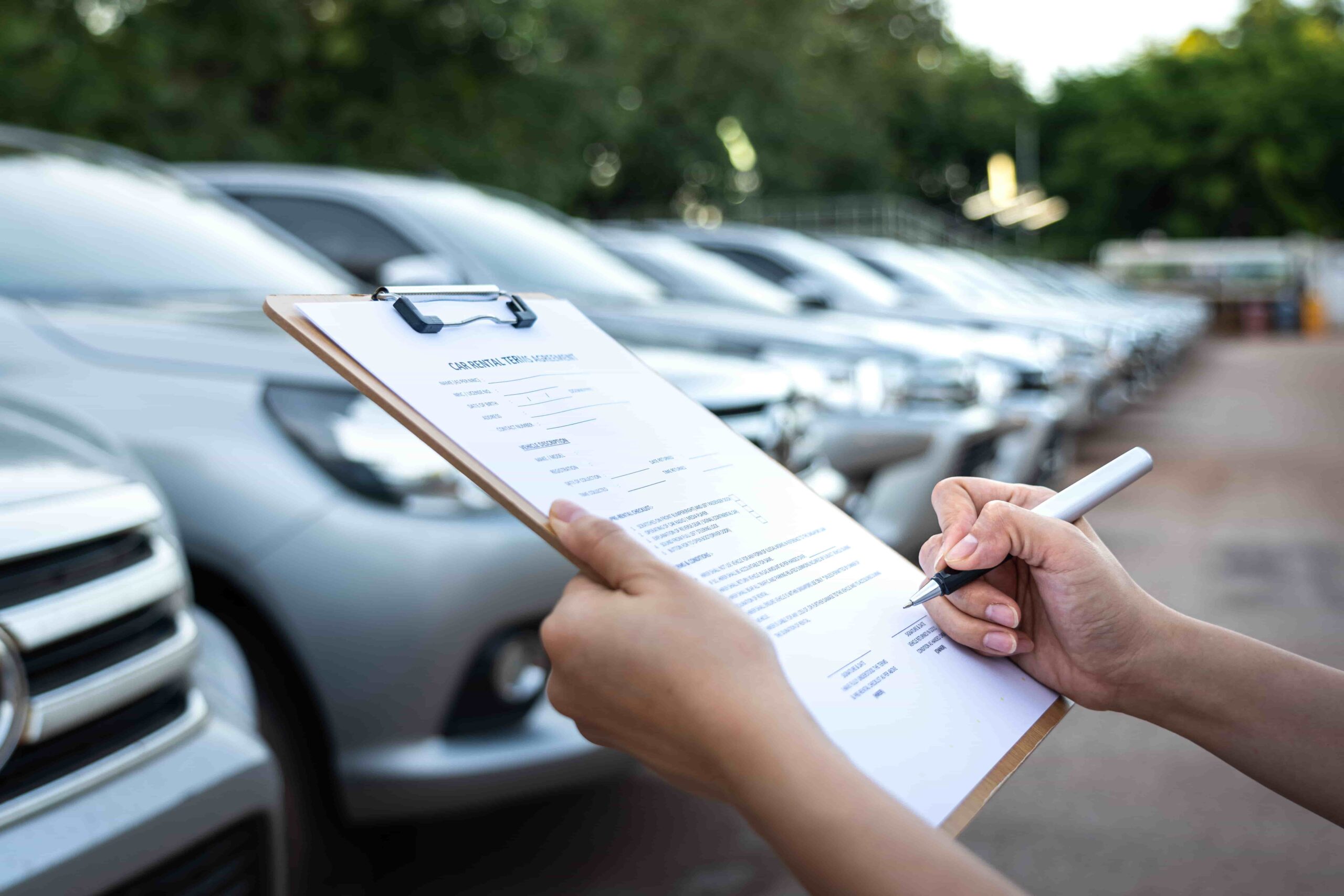 Long term car rental vs buying comparison showing rental and vehicle ownership costs