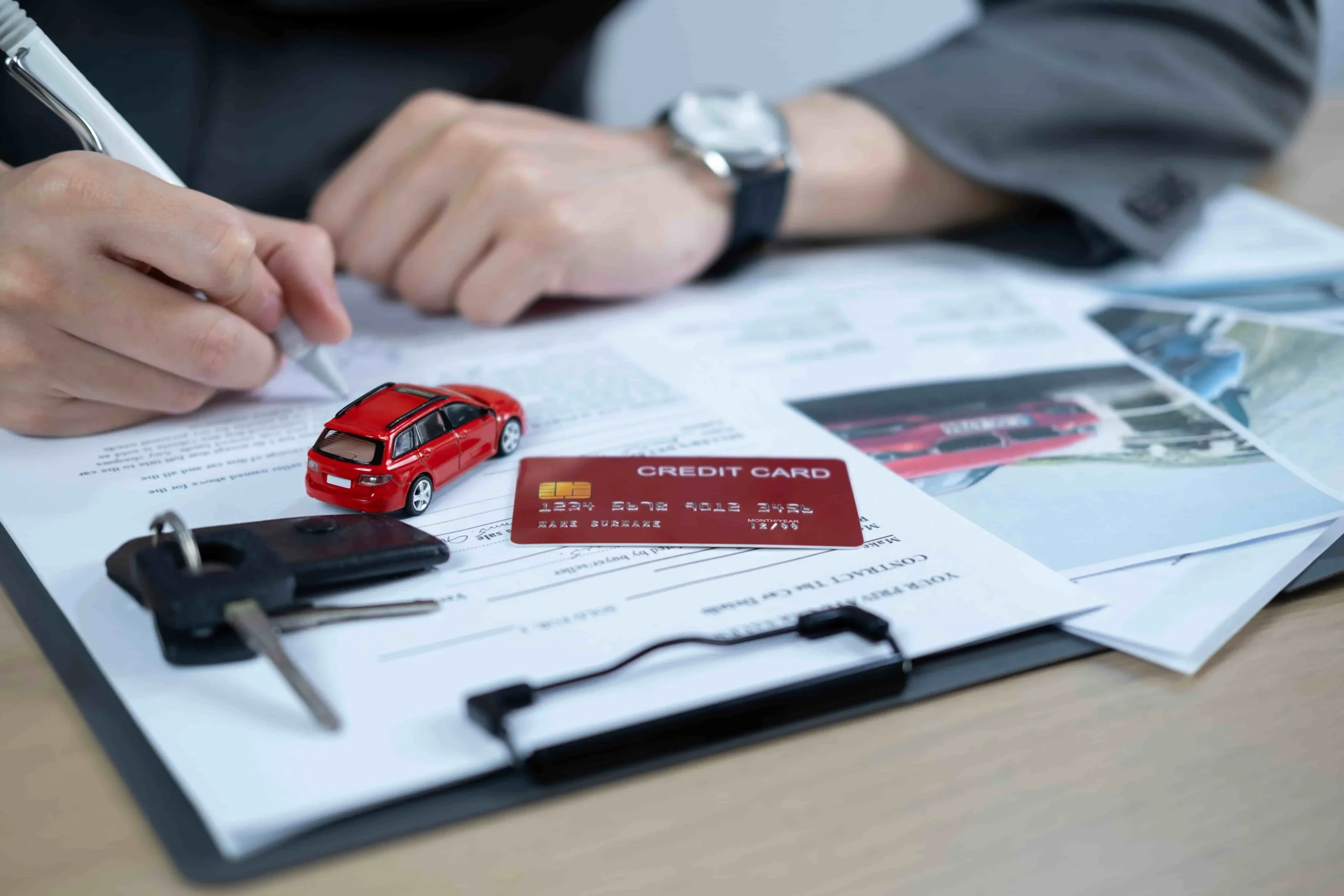 Car rental FAQ documents and security deposit