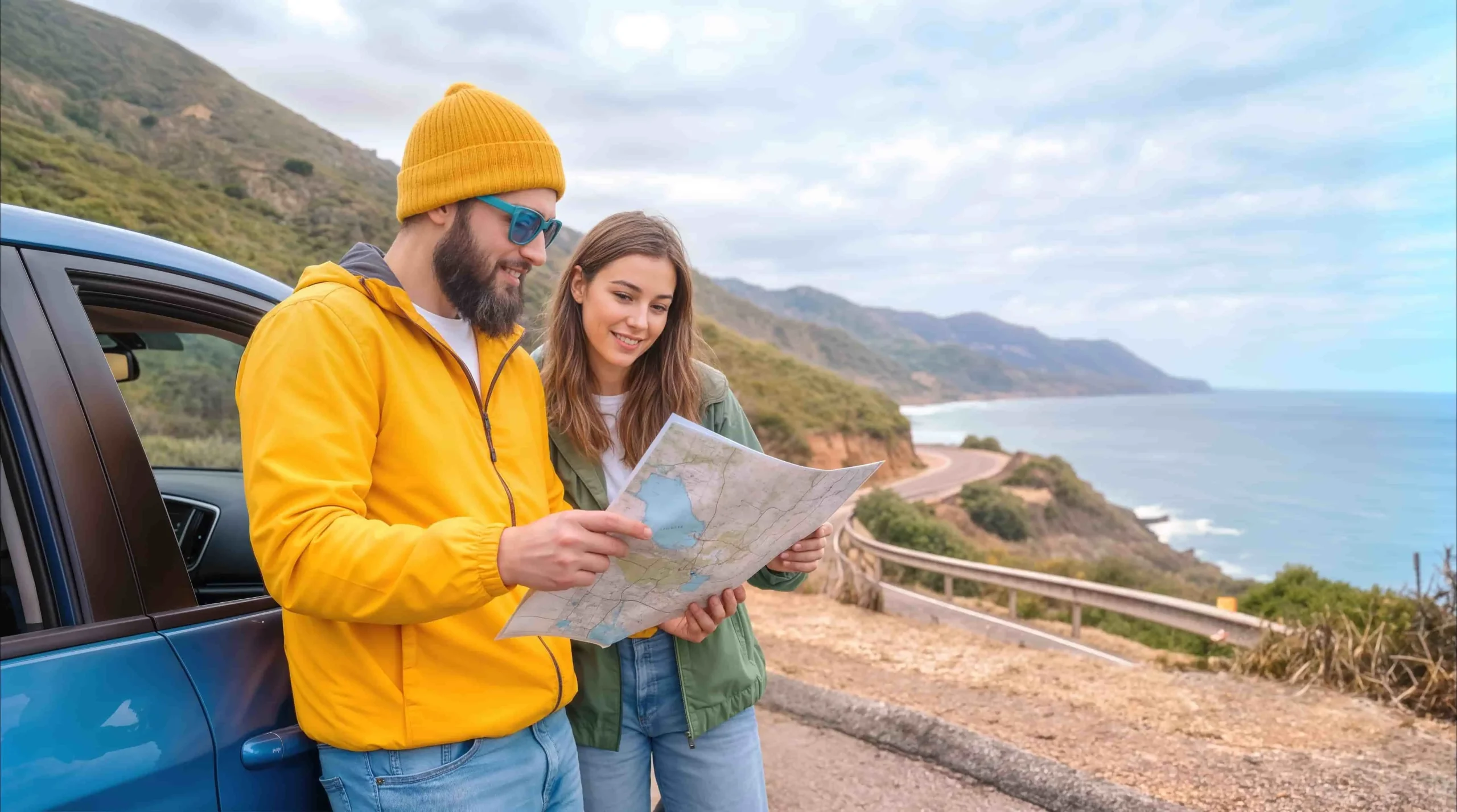 Long-distance road trip route planning