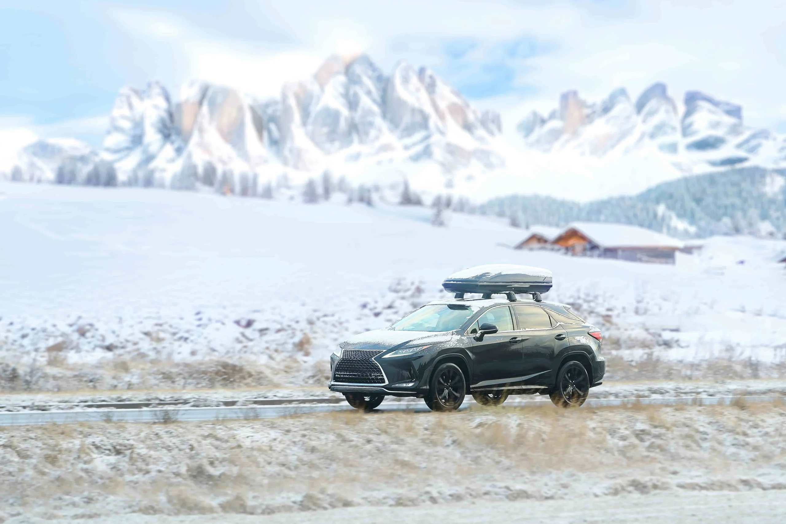 AWD rental cars for snow and winter road trips on snowy Canadian roads