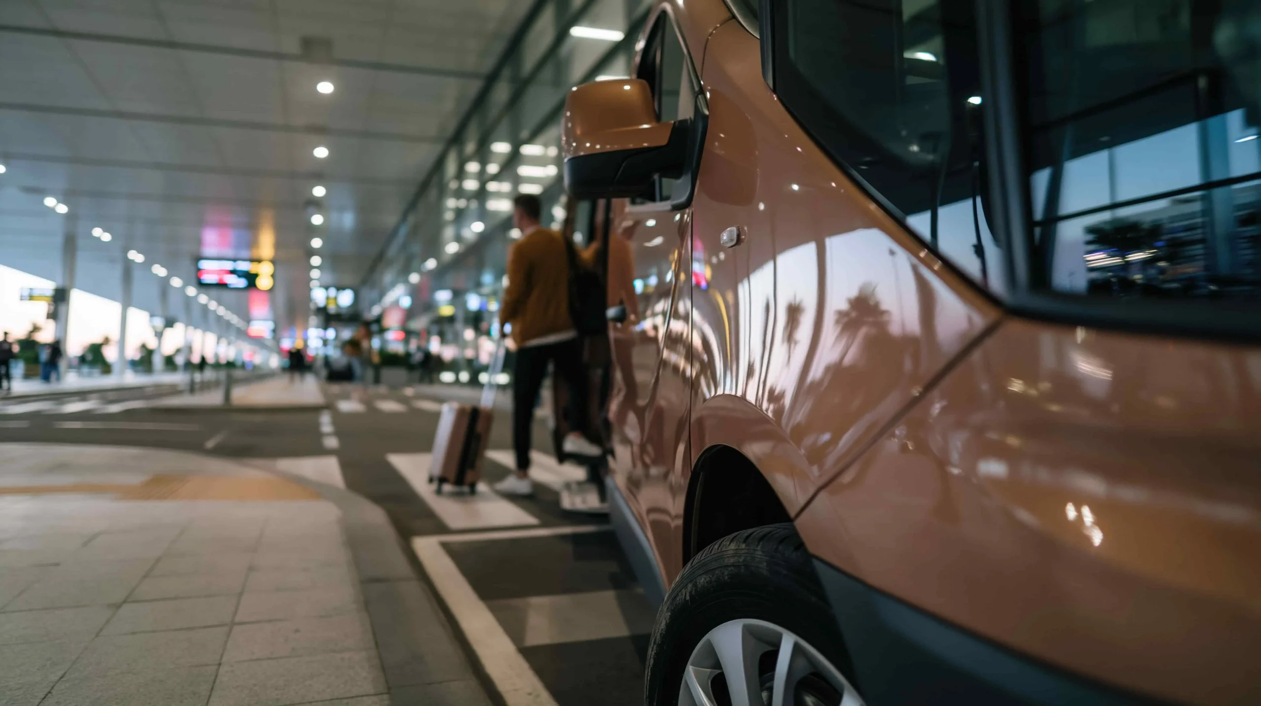 Fort Lauderdale Boat Show car rental with airport shuttle transfer to an off-airport rental facility