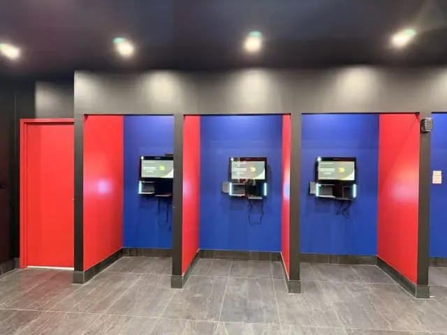 Self-service rental kiosks at the Zoom Toronto Airport location